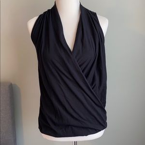 Fabletics Black Wrap Tank Size S